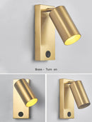 Axyaa Black Brass LED Wall Sconce, Nordic Art Lighting for Corridor, Aisle - Wall Lamp Fixtures