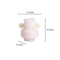 Axyaa Stained Glass Vase with Floral Arrangement Ears Bouquet Holder
