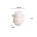 Axyaa Stained Glass Vase with Floral Arrangement Ears Bouquet Holder