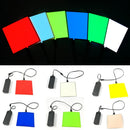 Axyaa 10x10cm EL Panel Light: 3 Modes - Stay on/Slow Flash/Fast Flash for Cosplay & E-sports