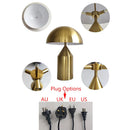 Axya Gold Iron Mushroom Table Lamp for Home Decor and Lighting