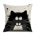 Axyaa Cat Print Cushion Cover for Stylish Home Decor and Comfort