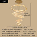 Axyaa Circular Ring Chandelier Pendant Light for Living Dining Bedroom Home Decor