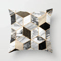 Axyaa Wood Texture Marble Pillowcases - Geometric Cushions Case for Home Decor