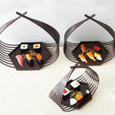 Axya Hexagonal Sushi Tempura Plates Japanese Tableware Basket Set