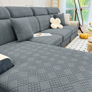 Axyaa Navy Stretch Sofa Covers for Loveseat Large Size - Washable & Fashionable