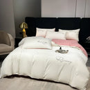 Axyaa Embroidered Duvet Cover Set | Soft & Skin-Friendly Bedding for Queen & King Beds