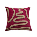 Axyaa Christmas Tree Embroidered Pillow Cover - Decorative Jacquard Cushion for Bedroom