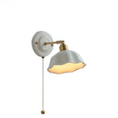 Axyaa Modern Nordic LED Stair Lamp with Pull Switch - Cream Wall Light for Bedroom