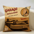 Axyaa Classic Cars Print Cushion Cover 45X45CM Pillowcase Linen Throw Pillow