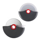 Axyaa Stainless Steel Pizza Wheel Cutter with Lid Roller - Kitchen Baking Tool