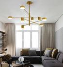 Axyaa Adjustable LED Ceiling Chandelier for Modern Living Room, Bedroom, Dining Room, Office