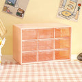 Axyaa 9-Grid Kawaii Color Desktop Organizer for Jewelry and Sundries