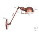 Axyaa Nostalgic Double Arm Wall Lamp for Rustic Decor