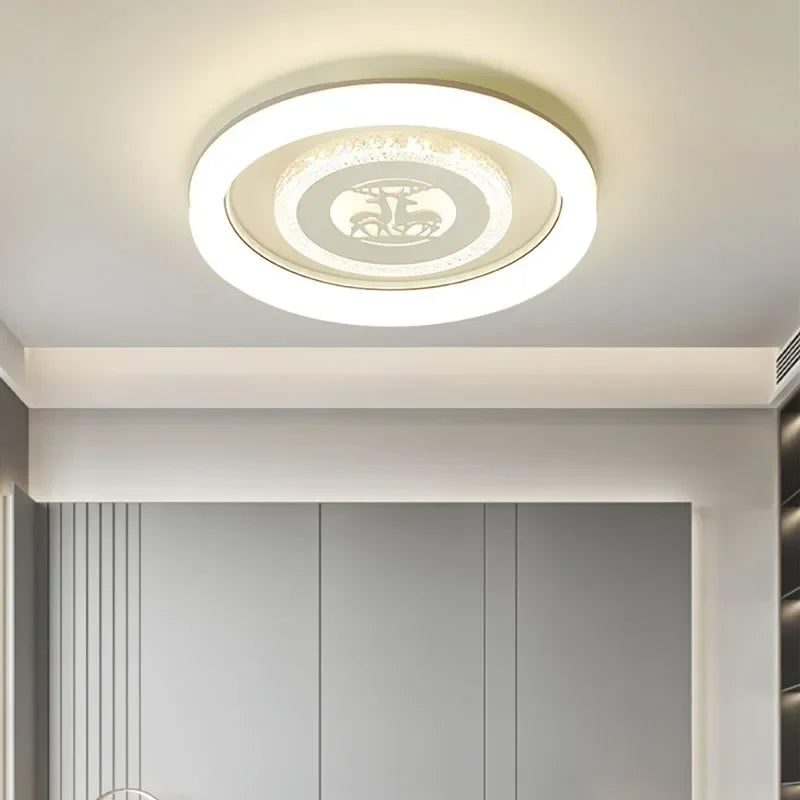 Axya LED Round Chandelier Ceiling Light - Modern Interior Decor Lighting