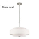 Axyaa Modern Three-Layer Fabric Chandelier for Living Room, Bedroom, and Hotel Lighting