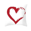 Axyaa Simple Love Print Couple Pillowcase for Sofa and Office Décor