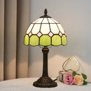 Axyaa 8 Inch Stained Glass Table Lamp - Mediterranean Series