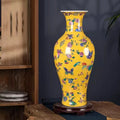 Axyaa Pink Ceramic Vase: Minimalist Chinese Decor for Home, Living Room & TV Cabinet