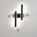 Axyaa Black LED Wall Sconce Modern Home Decor Lamp for Bedroom Living Room