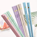 Axyaa Portable Alloy Chopsticks Set with Storage Box Holder