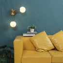 Nordic Glass Ball Wall Lamp Set by Axyaa: LED Indoor Lighting, White G9 Bulbs