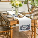 Axyaa Leaf Pattern Table Runner: Farmhouse Dining Decor for Party or Daily Use