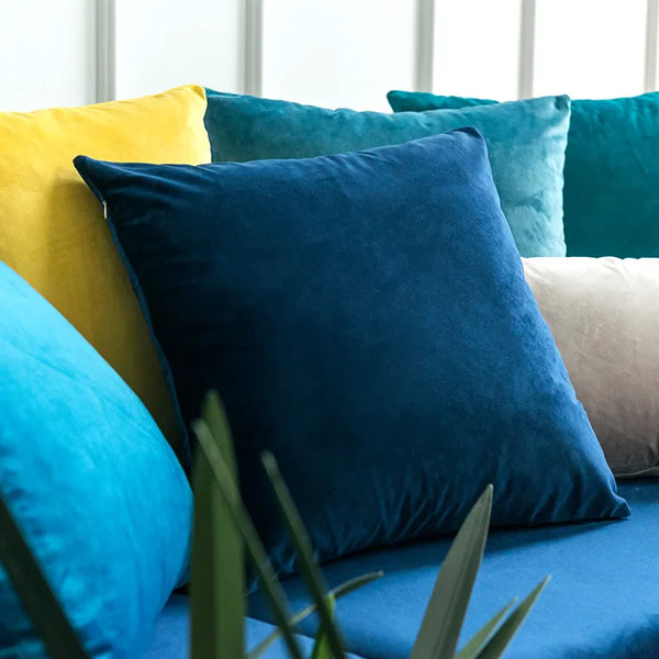 Axyaa Velvet Cushion Cover 45x45 cm - Soft, Skin-friendly, Various Colors for Sofa Decor