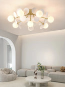 Axyaa Glass Ball Chandelier Pendant Light for Home Decor