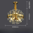 Axyaa Colorful Crystal Chandelier Modern Luxury Living Room Pendant Lamp