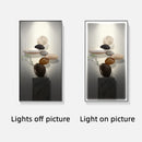 Axyaa Crystal Painting Porcelain LED Wall Lamp for Home Décor