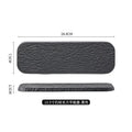 Axyaa  Rock Grain Ceramic Sashimi Plate - Black & White Long Plate