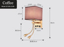 Axyaa Nordic Wall Lamp with USB Port, 2 Spotlights for Home Decor, Bedroom, Living Room