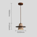 Axyaa Hat Shaped Stone Dining Pendant Lamp