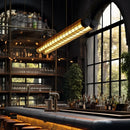 Axyaa Industrial Retro Metal LED Chandelier for Coffee Shop Dining Room Bar Office