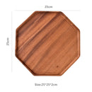 Axyaa Acacia Wood Multi-Shape Serving Tray for Fruit and Desserts