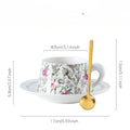 Axyaa French Medieval Ceramic Coffee Cup & Saucer Set