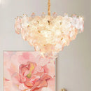 Axyaa French Flower Chandelier Bedroom Dining Room Crystal Lamp