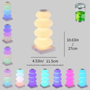 Axyaa LED Color Changing Table Lamp Touch Switch RGB Adjustable for Atmosphere
