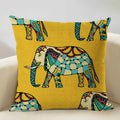 Axyaa Geometric Linen Cushion Cover 45x45CM for Home Sofa Car Decor