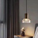 Axyaa Retro Glass Pendant Chandelier: Modern LED Lighting for Home, Cafe, Bar