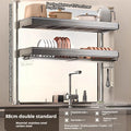 Axyaa Over Sink Dish Drying Rack & Organizer Shelf - Adjustable Multifunctional Storage