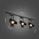 Axyaa Vintage Industrial Loft Ceiling Light in Retro Black Finish