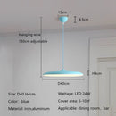 Axyaa Nordic LED Chandelier Macaron Saucer Bar Pendant Light for Living Bedroom