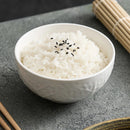 Axyaa White Porcelain Rice Bowl - Simple & High-End 2024 New Tableware