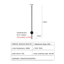 Axyaa Outdoor Wall Sconces Strip IP65 Anti Rust 3000K 4500K 6000K Black Linear Lighting