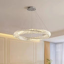 Axyaa Crystal Pendant Light for Living Room Dining Bedroom - Postmodern Design