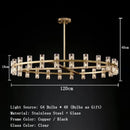 Axyaa Crystal Metal LED Pendant Light for Vintage Living Room Atmosphere