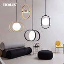 Axya Gold LED Pendant Lamps for Home Decor & Magic Eye Lighting