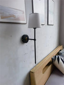 Axya Retro White Wall Lamp for Hotel Corridors and Bedrooms
